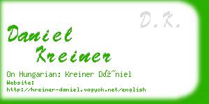 daniel kreiner business card